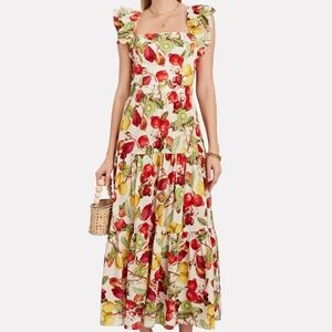 Cara Cara SET Melanie Tropical Fruit Midi Skirt & Top - RARE